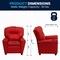 Flash Furniture Kids Recliner, 25" to 39" x 28", Upholstery Color: Red, Frame Material: Hardwood, Plastic BT-7950-KID-RED-GG - alternate 2